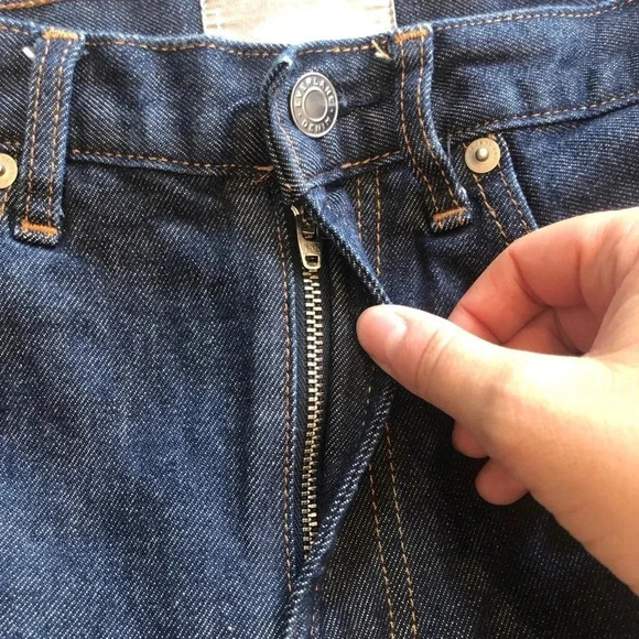 Everlane Dark Wash Denim High Rise Skinny Ankle Size 26 - Picture 7 of 11